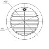 Дефлектор наклонный Ø75/90мм 30°